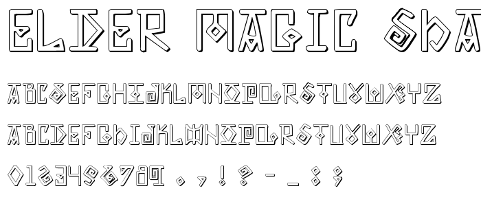 Elder Magic Shadow font